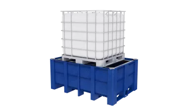 Spill Containment - IBC main מאצרה ל-IBC סורג מגלוון