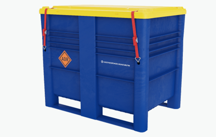 UN Certified Box Pallets in different sizes for hazardous materials